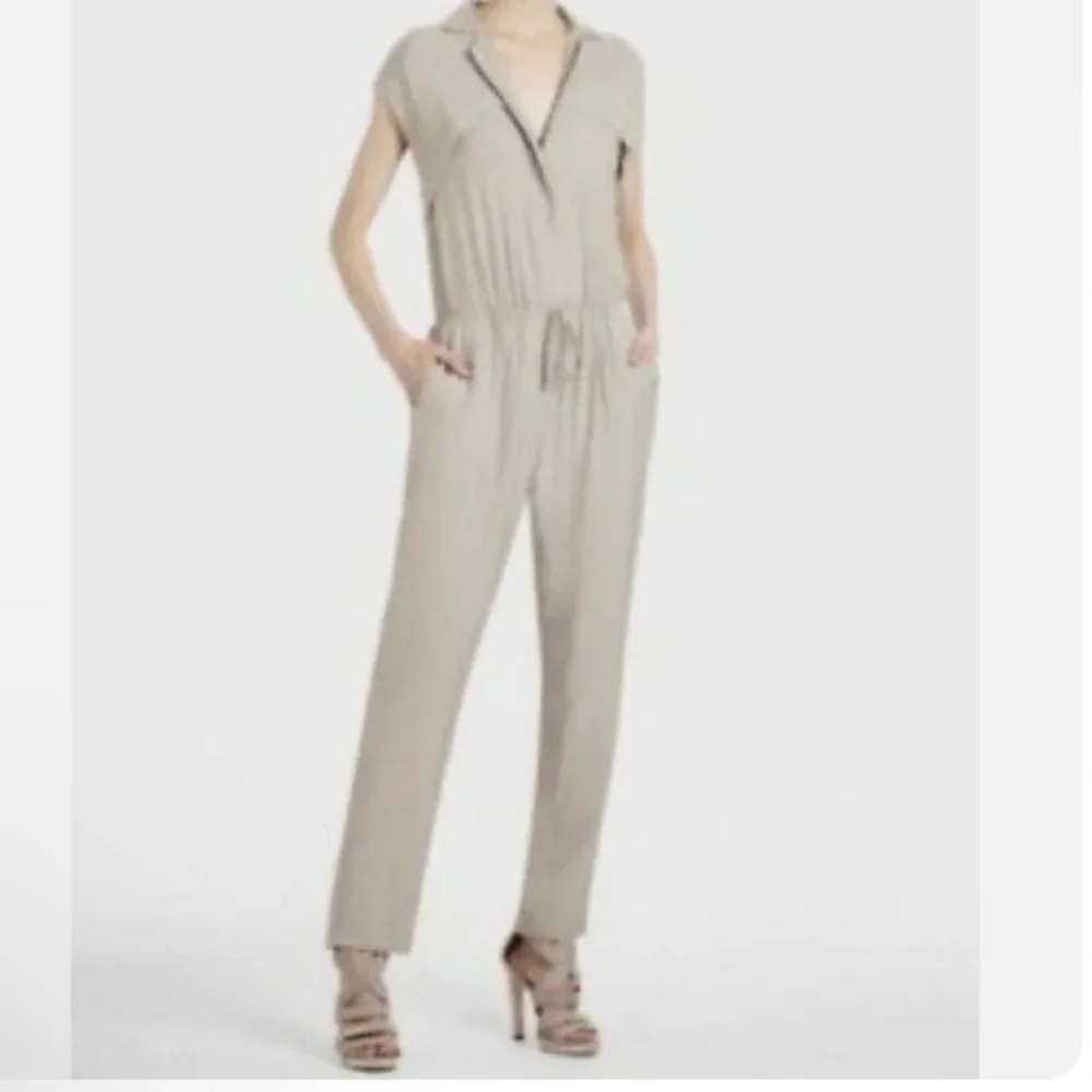 BCBGMAXAZRIA “COLE” Sleeveless Utility Jumpsuit - Picture 1 of 17
